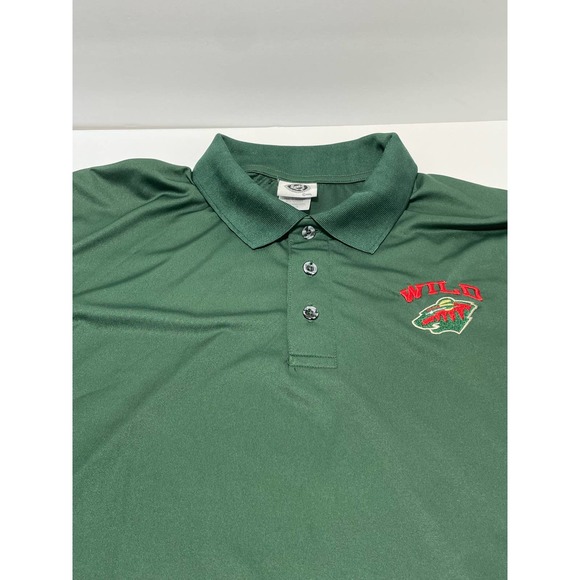 Minnesota Wild‎ NHL Polo XL Green See Pics - Picture 1 of 6